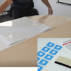 Desinfektionsfolie für Türgriffe, Handläufe, Tisch und Touchscreen ++ Permanente Desinfektion ohne Abgabe und Verbrauch von Wirkstoffen ++ Preis auf Anfrage